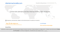 Desktop Screenshot of diainternacionalde.com