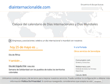 Tablet Screenshot of diainternacionalde.com